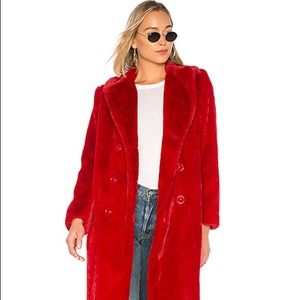 Alice and Olivia Faux Fur Coat (Size M)